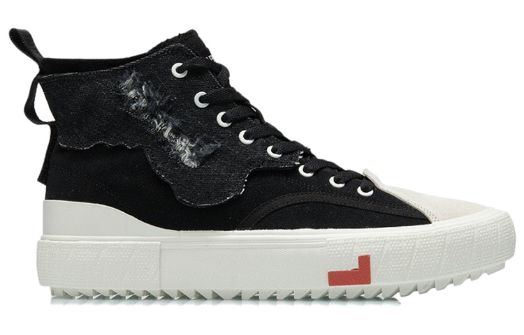 Lookbook Li-Ning LiNing CF 'Layered Black White High-Top' AGCR319-2