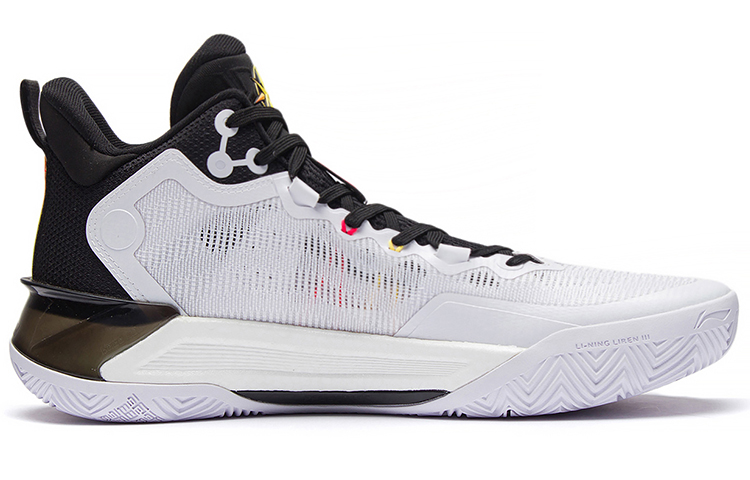 Lookbook Li-Ning LiRen 3 'White Black Multi' ABAS091-1