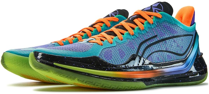 LiNing李寧 利刃4 v2 鸚鵡 減震防滑輕便回彈 低筒 籃球鞋 男款 紫綠色 Lookbook LiNing李寧 利刃4 v2 鸚鵡 減震防滑輕便回彈 低筒 籃球鞋 男款 紫綠色