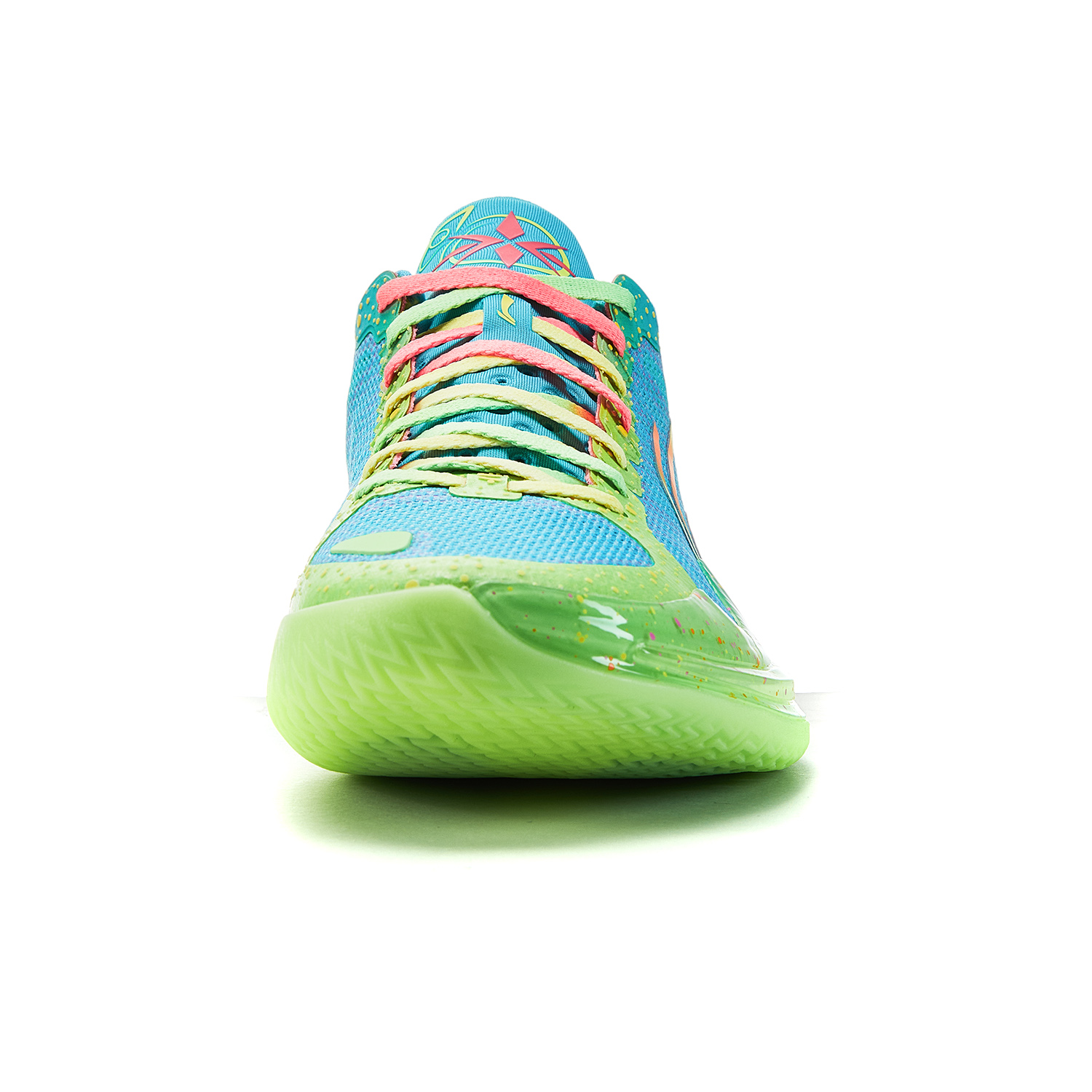 Shop LiNing李寧 利刃4 v2 毒蛙 情侶款 減震耐磨輕便 低筒 籃球鞋 男款 藍綠色