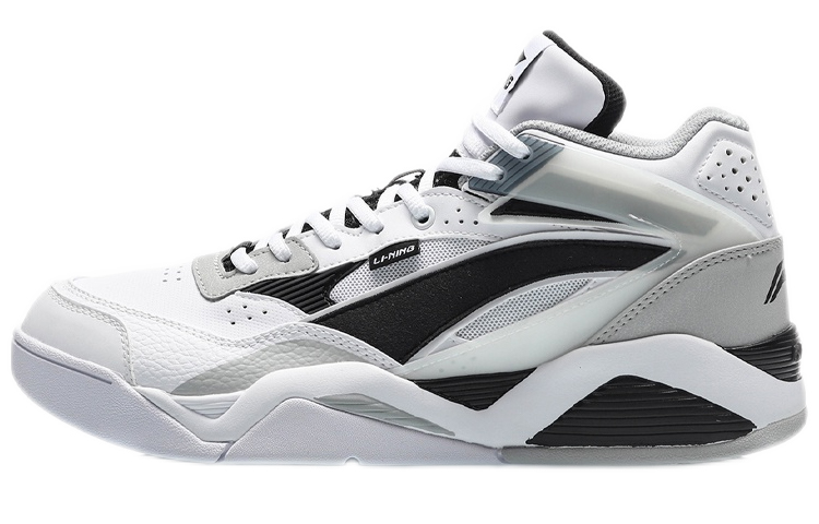 Li-Ning LN BBS Classic Casual Shoes White Gray Black AGCQ167-3