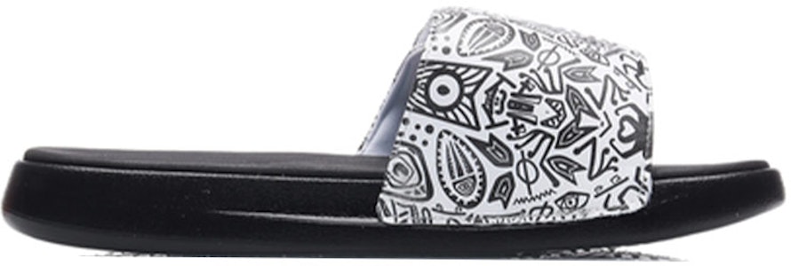 李宁 LN 拖鞋 '白黑涂鸦' AGAR009-2 Order 李宁 LN 拖鞋 '白黑涂鸦' AGAR009-2