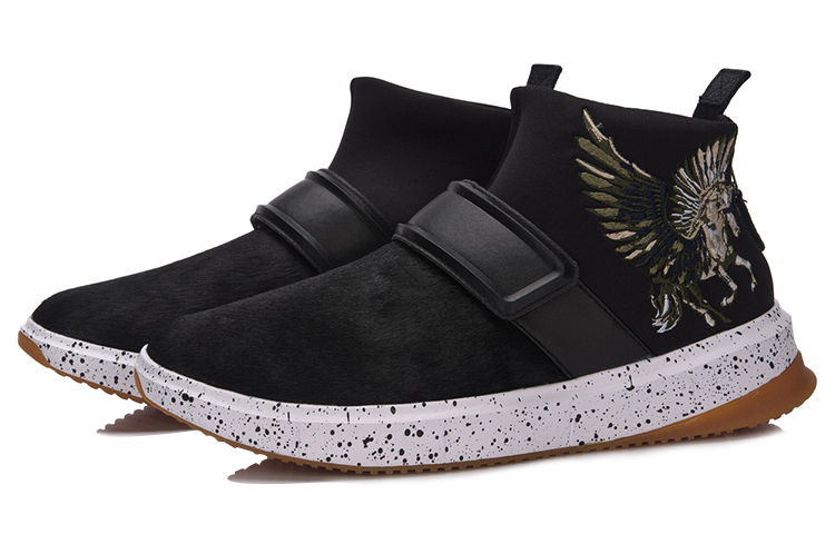 Lookbook Li-Ning LNG Mid Running Shoes 'Warm Black' LLAM031-1