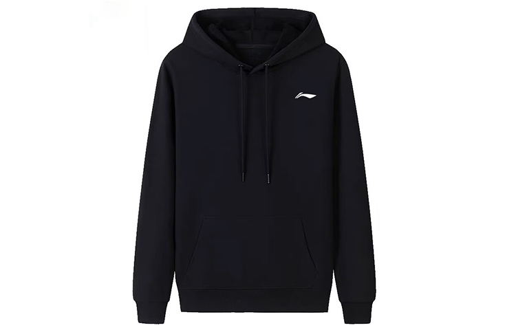 Li-Ning Logo Casual Sports Sweatshirt Black - Standard Fit YWDT331-1