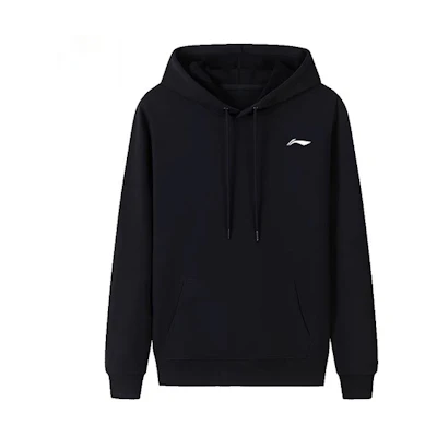 Li-Ning Logo Casual Sports Sweatshirt Black - Standard Fit YWDT331-1
