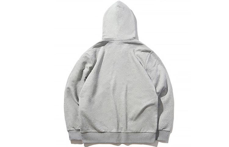 Lookbook Sudadera Chaqueta Unisex Li-Ning Logo Fleece Caliente - Gris Claro Moda AWDPD23-8