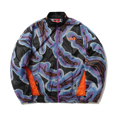 Li-Ning Logo Full-Print Track Jacket Purple - Fashion Sportswear AFDR295-1