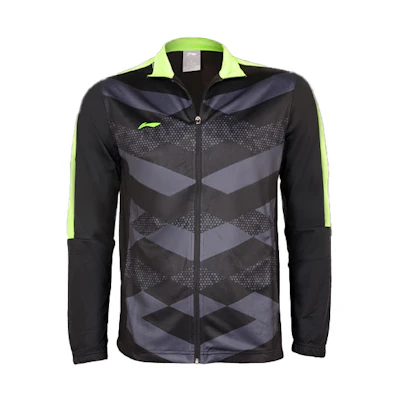 Li-Ning Logo Patchwork Quick-Dry Hoodie Black Unisex Sportswear AWDM685-4