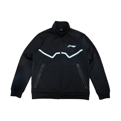 Li-Ning Logo Print High-Neck Zip Jacket Black AWDSD97-1