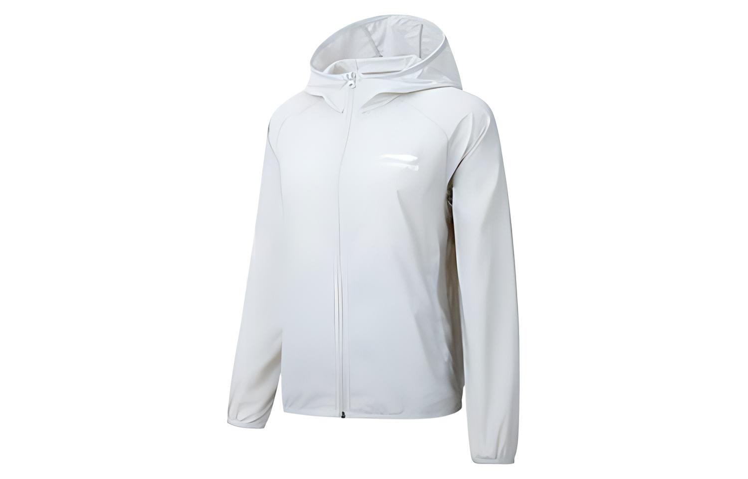 Li-Ning Logo Print Hoodie Jacket Unisex - Gray YFDT135-2