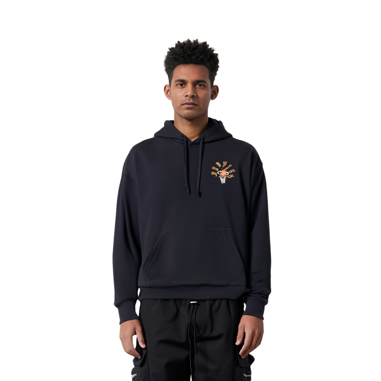 Purchase Li-Ning Logo Print Loose Fit Hoodie Unisex Black - Fan Wu Series AWDT089-4