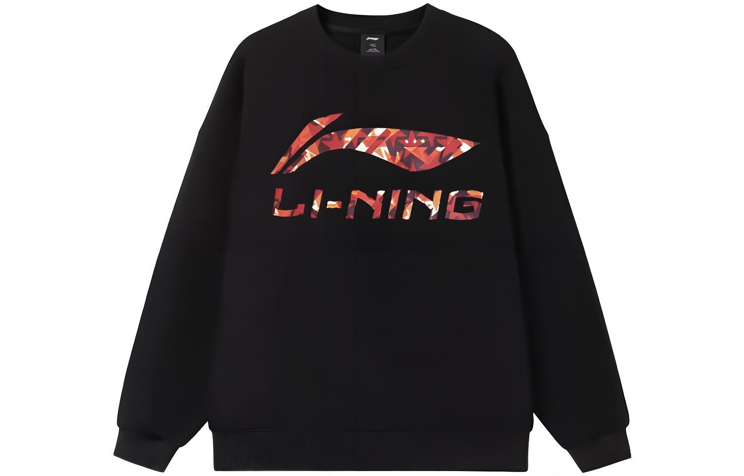 Li-Ning Logo Print Pullover Crewneck Sweater Unisex YWDT405-2