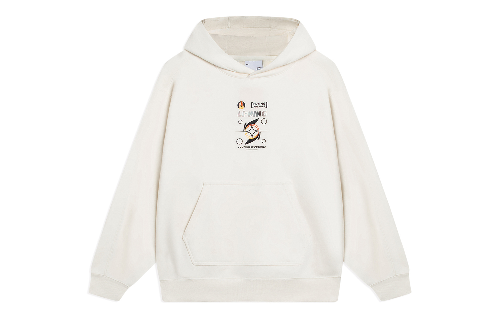 Li-Ning Logo Print Pullover Crewneck Sweatshirt Unisex - Off White AWDT065-3