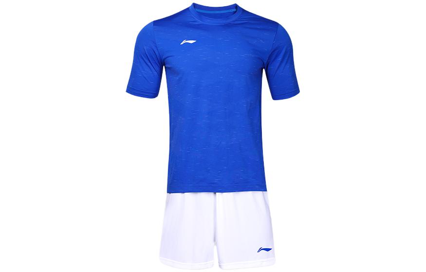 Li-Ning Logo Print Sports T-Shirt & Straight Shorts Football Set YATT079-2