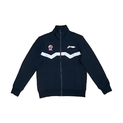 Li-Ning Logo Print Striped Outdoor Training Long Sleeve Sweatshirt Black Mens AWDSG29-1