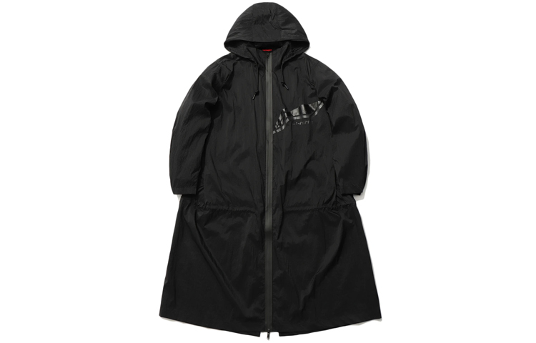 Li-Ning Logo Printed Black Loose Fit Basketball Hoodie Jacket AFDR293-1
