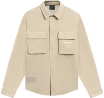 Li-Ning Logo Printed Single-Breasted Jacket Beige Color AFDSB25-3 Li-Ning Logo Printed Single-Breasted Jacket Beige Color AFDSB25-3