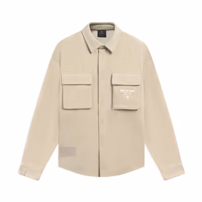 Li-Ning Logo Printed Single-Breasted Jacket Beige Color AFDSB25-3