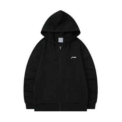 Li-Ning Logo Printed Zip Hoodie Black () AWDR627-5