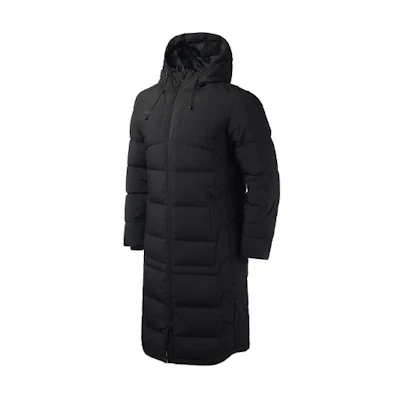 Li-Ning Long Down Jacket Football Series Black Winter Edition AYMP011-3