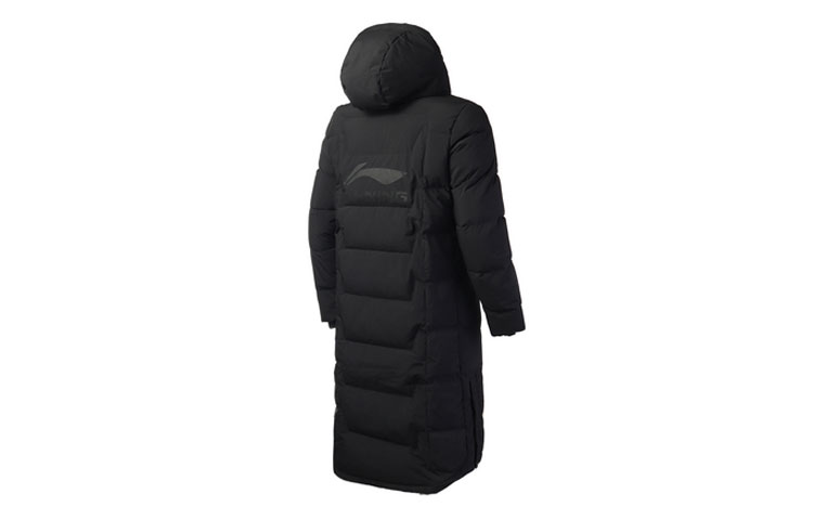 Lookbook Li-Ning Long Down Jacket Football Series Black Winter Edition AYMP011-3