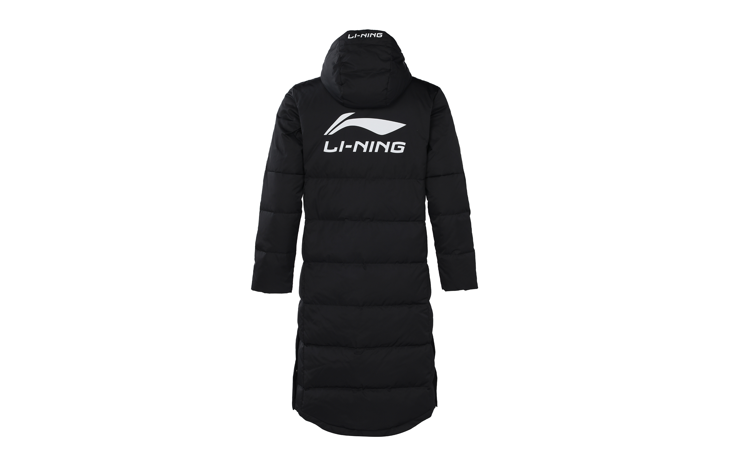Li-Ning Long Hooded Down Jacket Black Winter Wear AYMR365-1 圖 3