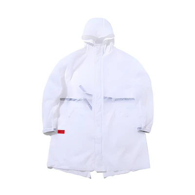 Li-Ning Long Loose Fit Sports Hoodie Jacket White AFDP067-3
