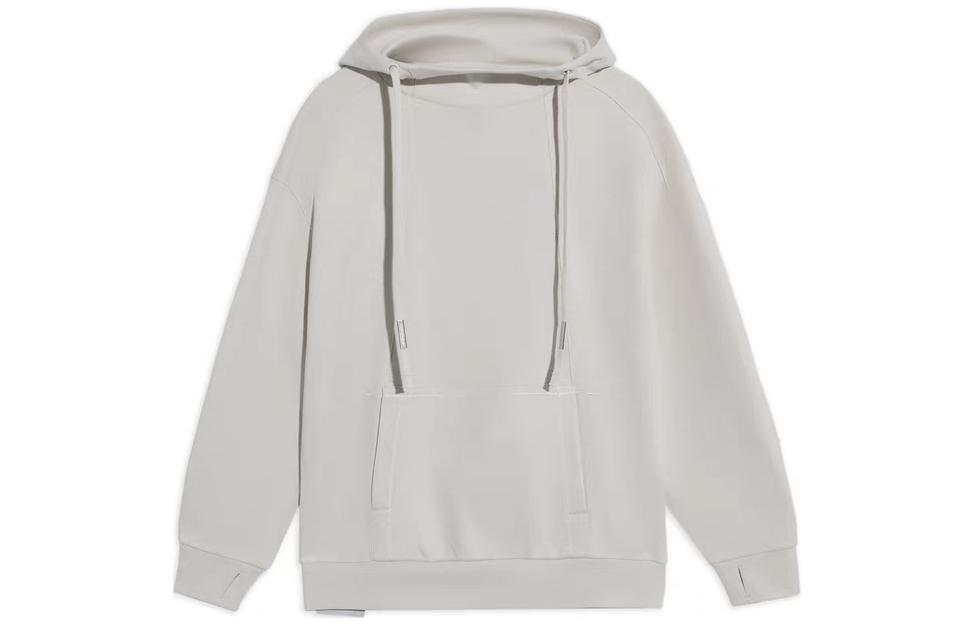 Li-Ning Loose Fit Beige Hoodie with Drawstring AWDS299-1