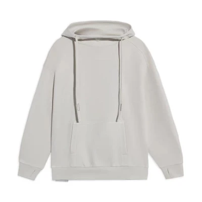 Li-Ning Loose Fit Beige Hoodie with Drawstring AWDS299-1