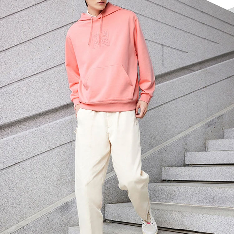 Purchase Li-Ning Loose Fit Hoodie Pink Unisex - Trendy Festival Style AWDS220-6