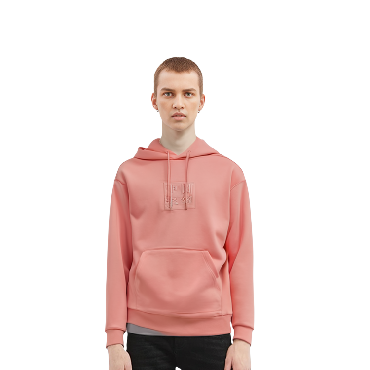 Sizing Li-Ning Loose Fit Hoodie Pink Unisex - Trendy Festival Style AWDS220-6