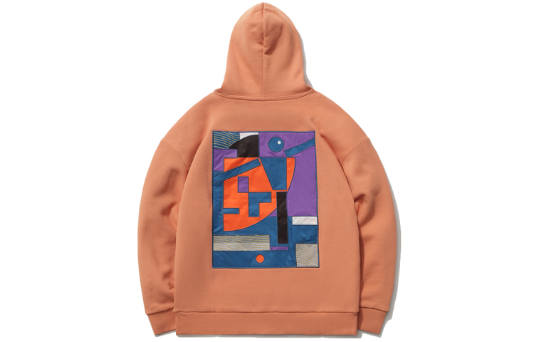 Li-Ning Loose Fit Logo Print Pullover Hoodie Pheasant Brown AWDR219-2