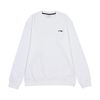 Li-Ning Loose Fit Pullover Crewneck Sweatshirt White AWDTC73-2