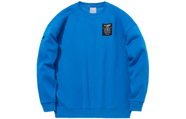 Li-Ning Loose Fit Pullover Sweatshirt Unisex - Deep Space Blue AWDQ708-9