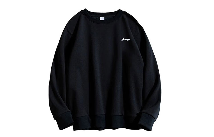 Li-Ning Loose Fit Solid Color Crewneck Pullover Sweatshirt - Campus Series YWDT527-1
