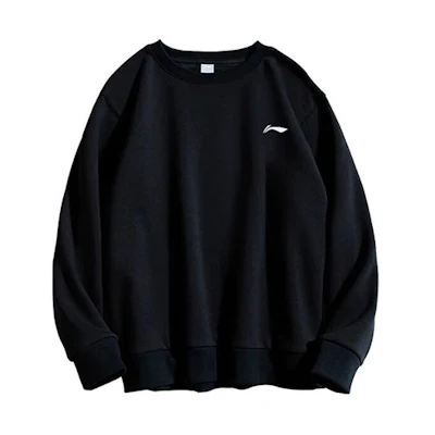 Li-Ning Loose Fit Solid Color Crewneck Pullover Sweatshirt - Campus Series YWDT527-1