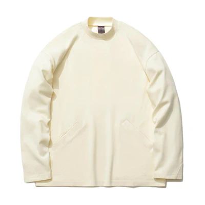 Li-Ning Loose Fit Solid Color Crewneck Sweatshirt Beige AHSR269-2