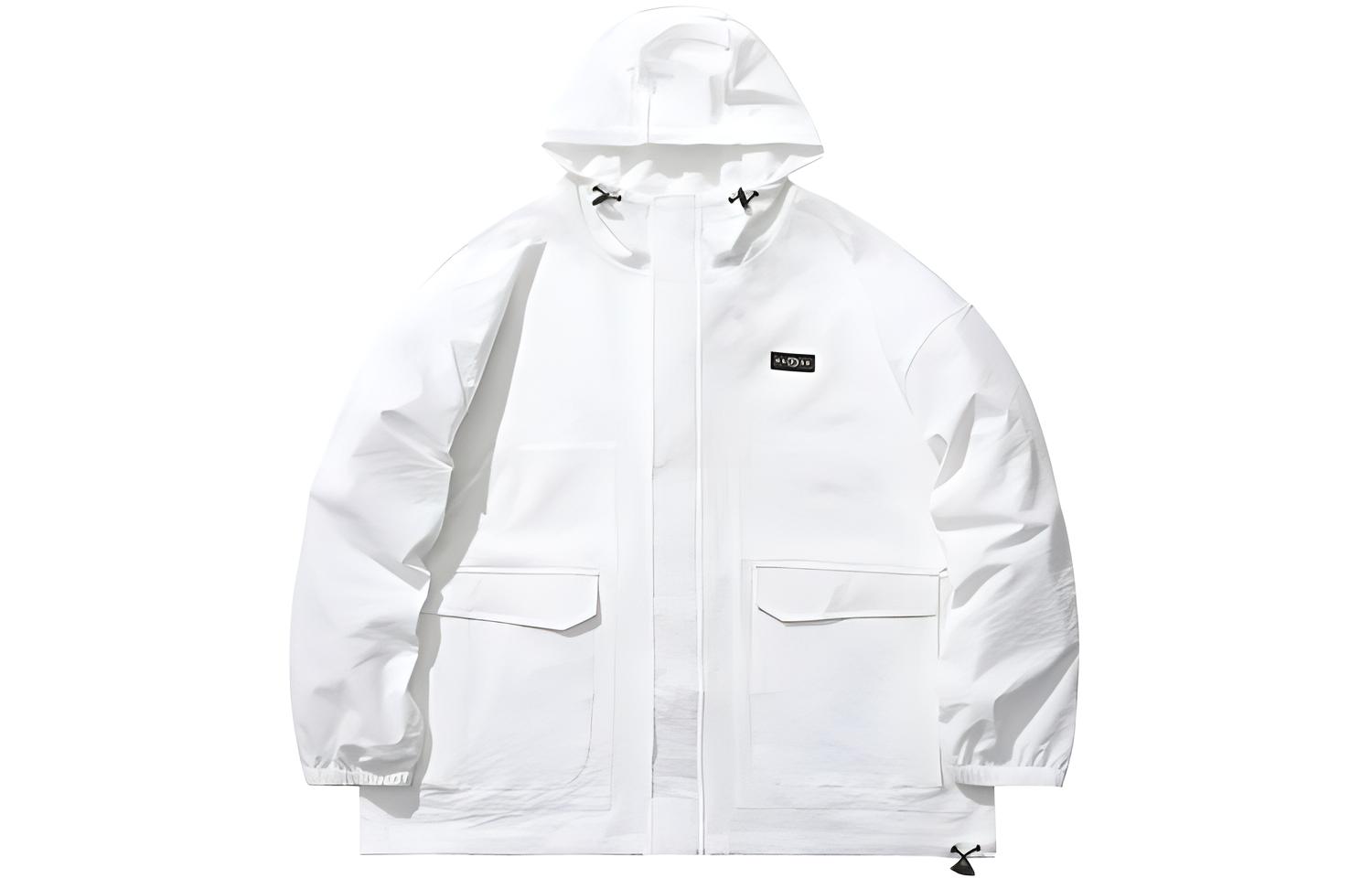Li-Ning Loose Fit Sports Hoodie Jacket - Standard White AFDR191-3
