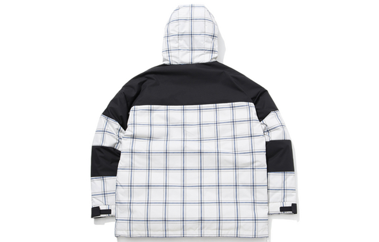 Lookbook 李宁宽松版复古灰色羽绒冬季外套 AYMQ129-1