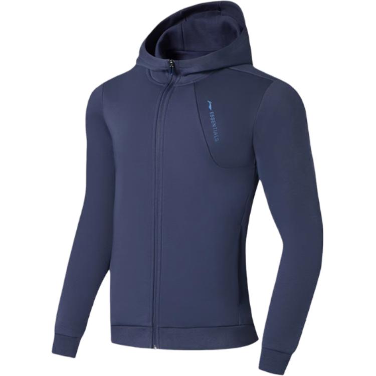 Li-Ning Loose Fit Zip Hoodie Jacket Blue - Sports Lifestyle Series AWDSA31-2