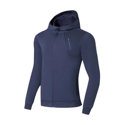Li-Ning Loose Fit Zip Hoodie Jacket Blue - Sports Lifestyle Series AWDSA31-2