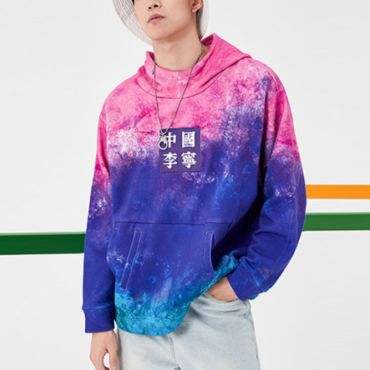 Purchase Li-Ning Loose Pullover Hoodie Raspberry Red - Casual Gift for Him AWDQ857-1