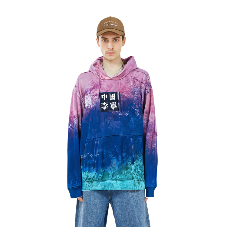 Details for Li-Ning Loose Pullover Hoodie Raspberry Red - Casual Gift for Him AWDQ857-1