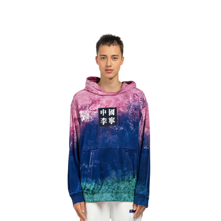 Cheap Li-Ning Loose Pullover Hoodie Raspberry Red - Casual Gift for Him AWDQ857-1