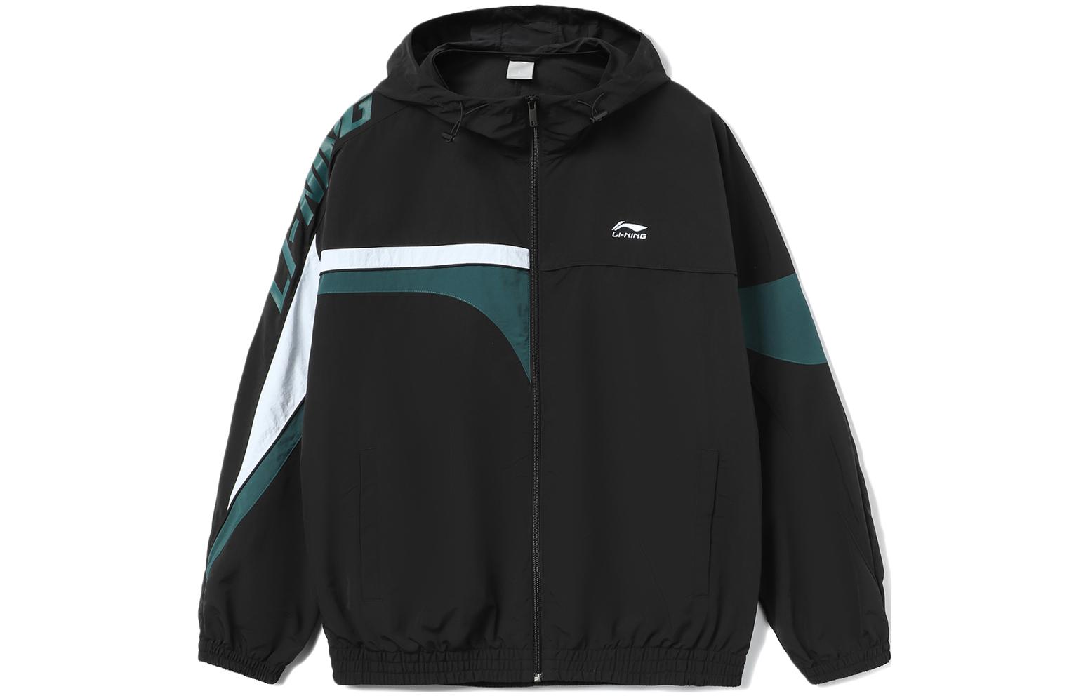 Li-Ning Lotus Leaf Series Black Casual Hooded Jacket AFDU833-2
