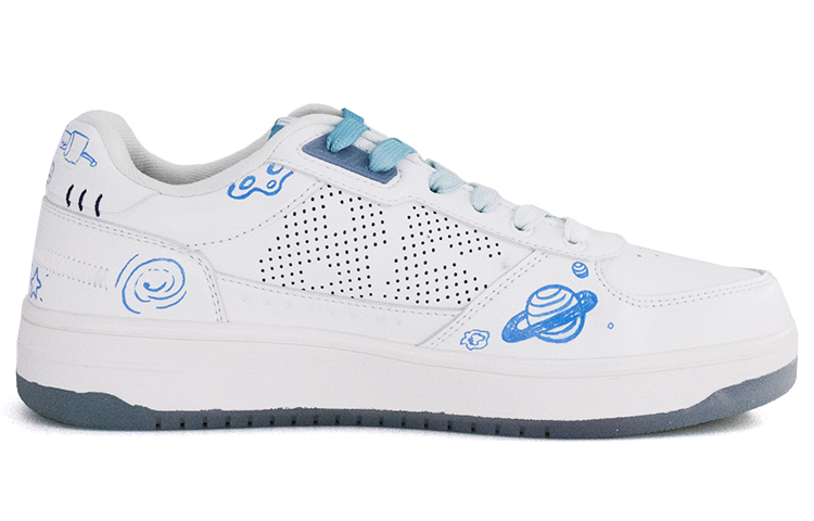 Order Li-Ning Low Top 'Doodle Universe Biru Putih' AGCR203-2(TeamNine-LN009)