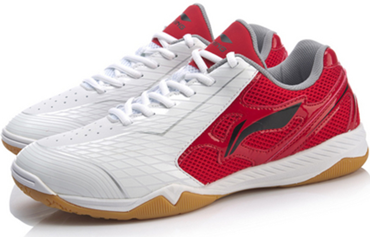Lookbook Li-Ning Ma Long Signature Table Tennis Shoes 'White Red' APTM001-2