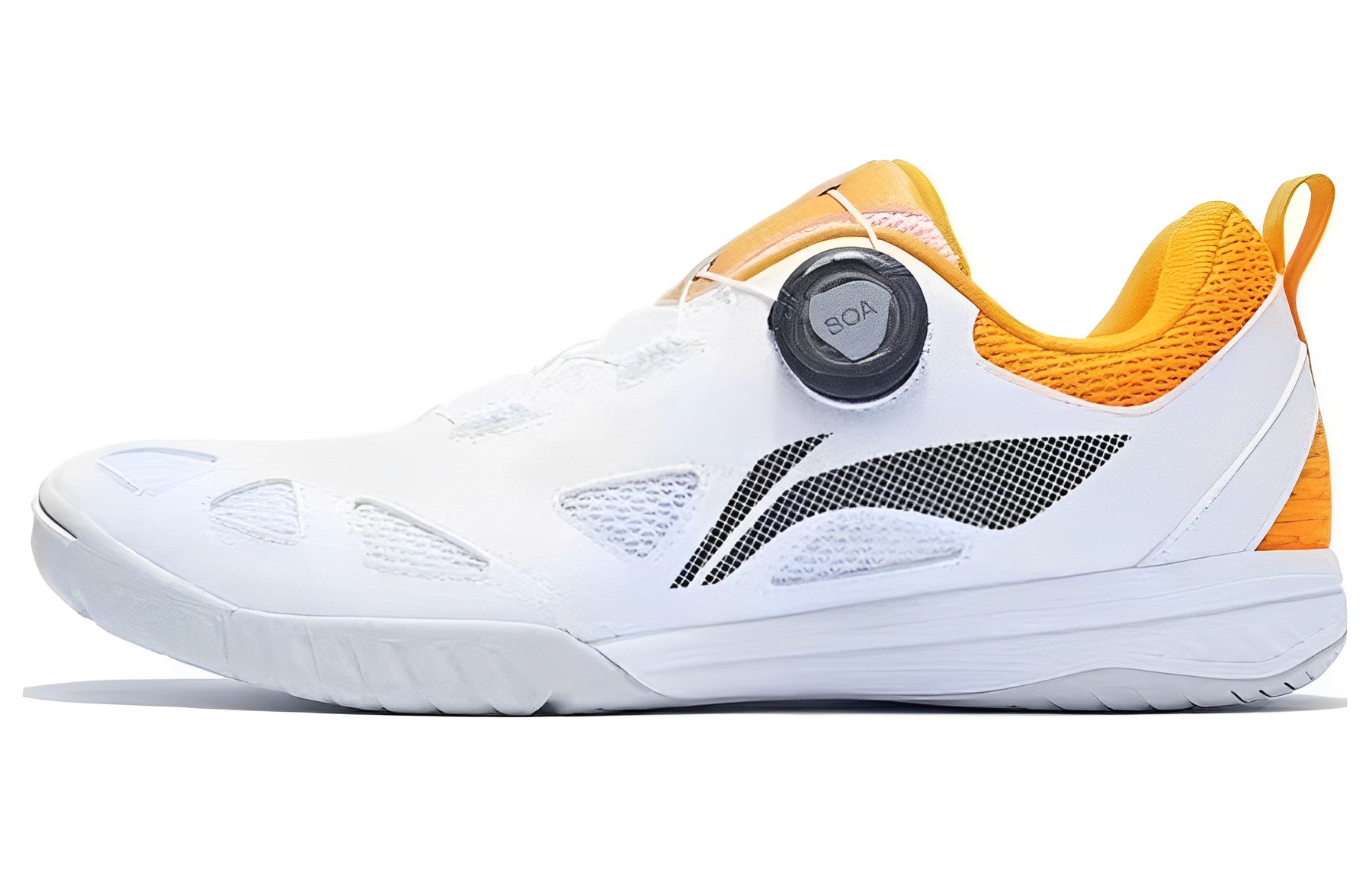 Li-Ning Mage Pro Table Tennis Shoes 'White Orange' APTT001-2