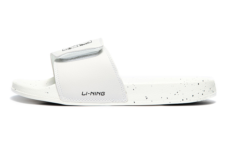 Li-Ning Magic Tape Slippers 'Hot White' AGAQ027-1