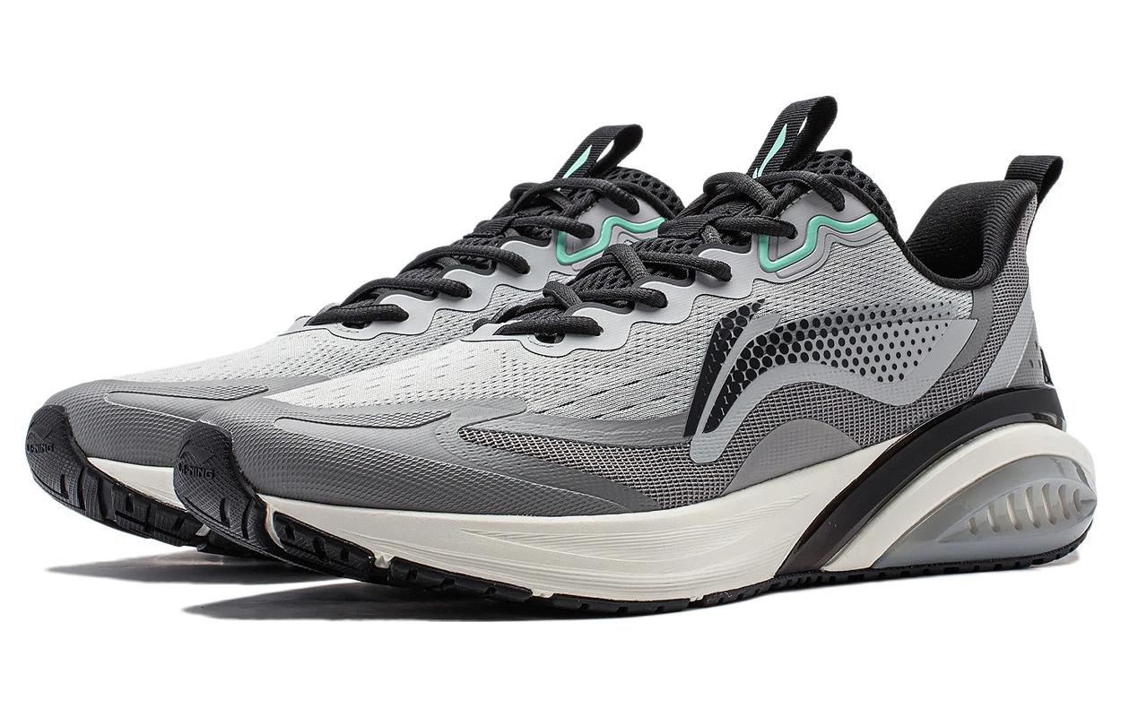 Lookbook 李宁 漫雲 防滑耐磨 低幫 跑步鞋 男款 灰白